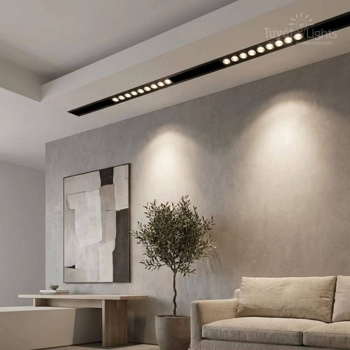 Đèn ray nam châm chiếu điểm AKS20-02 – Tạo điểm nhấn nổi bật cho mọi không gian